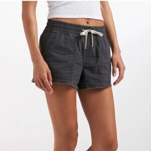 Vuori Charcaol Gray Vintage Ripstop Shorts Raw Hem Women's Medium